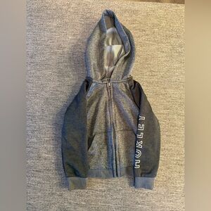 2T boys gray Hurley zip up hoodie
